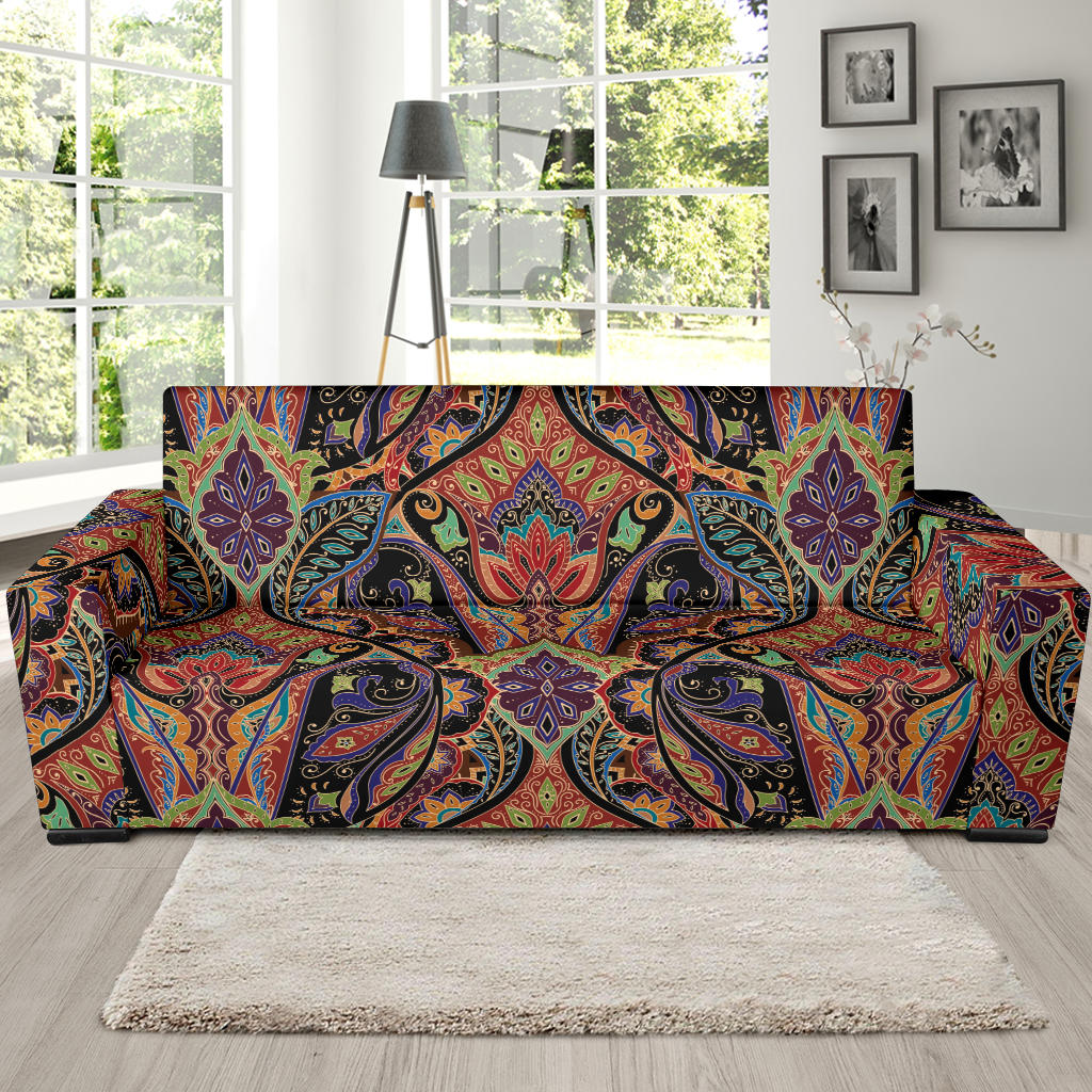 Bohemian Pattern Print Design 06 Sofa Slipcover