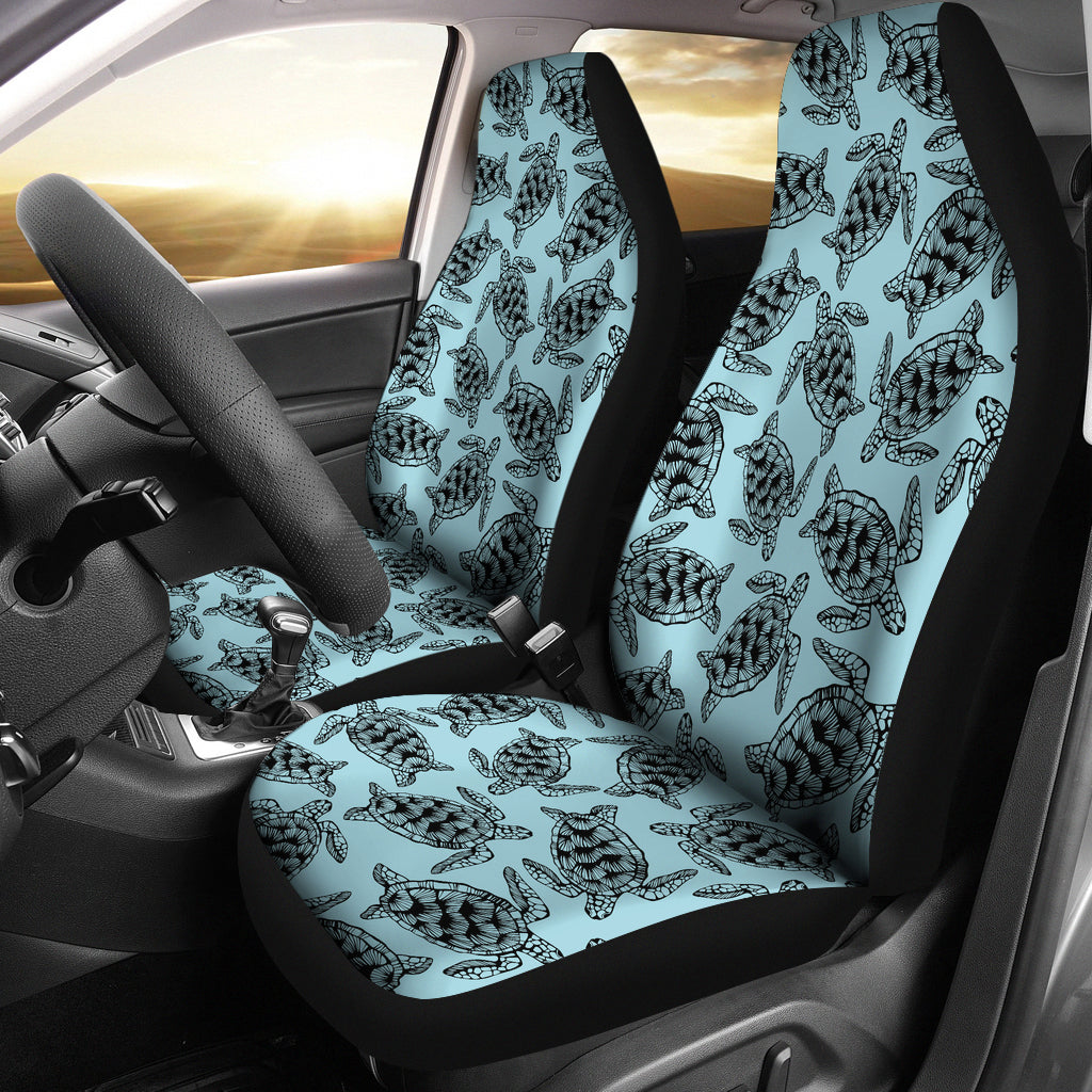 Sea Turtle Print Design LKS3010 Car Seat Covers