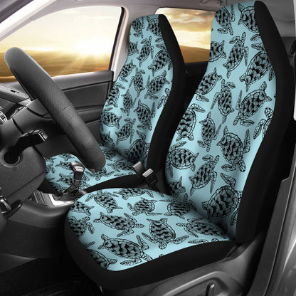 Sea Turtle Print Design LKS3010 Car Seat Covers