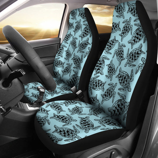 Sea Turtle Print Design LKS3010 Car Seat Covers
