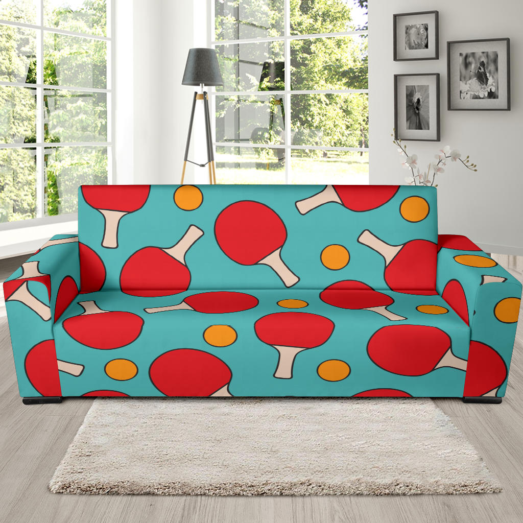 Ping Pong Pattern Print Design A01 Sofa Slipcover