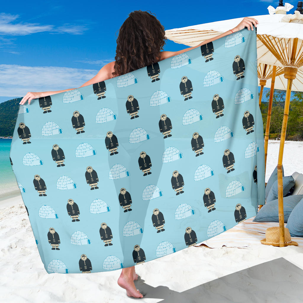 Eskimo Pattern Print Design 03 Sarong Pareo Wrap