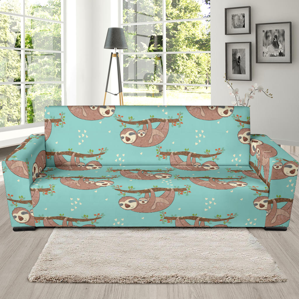 Sloth Print Design LKS302 Sofa Slipcover