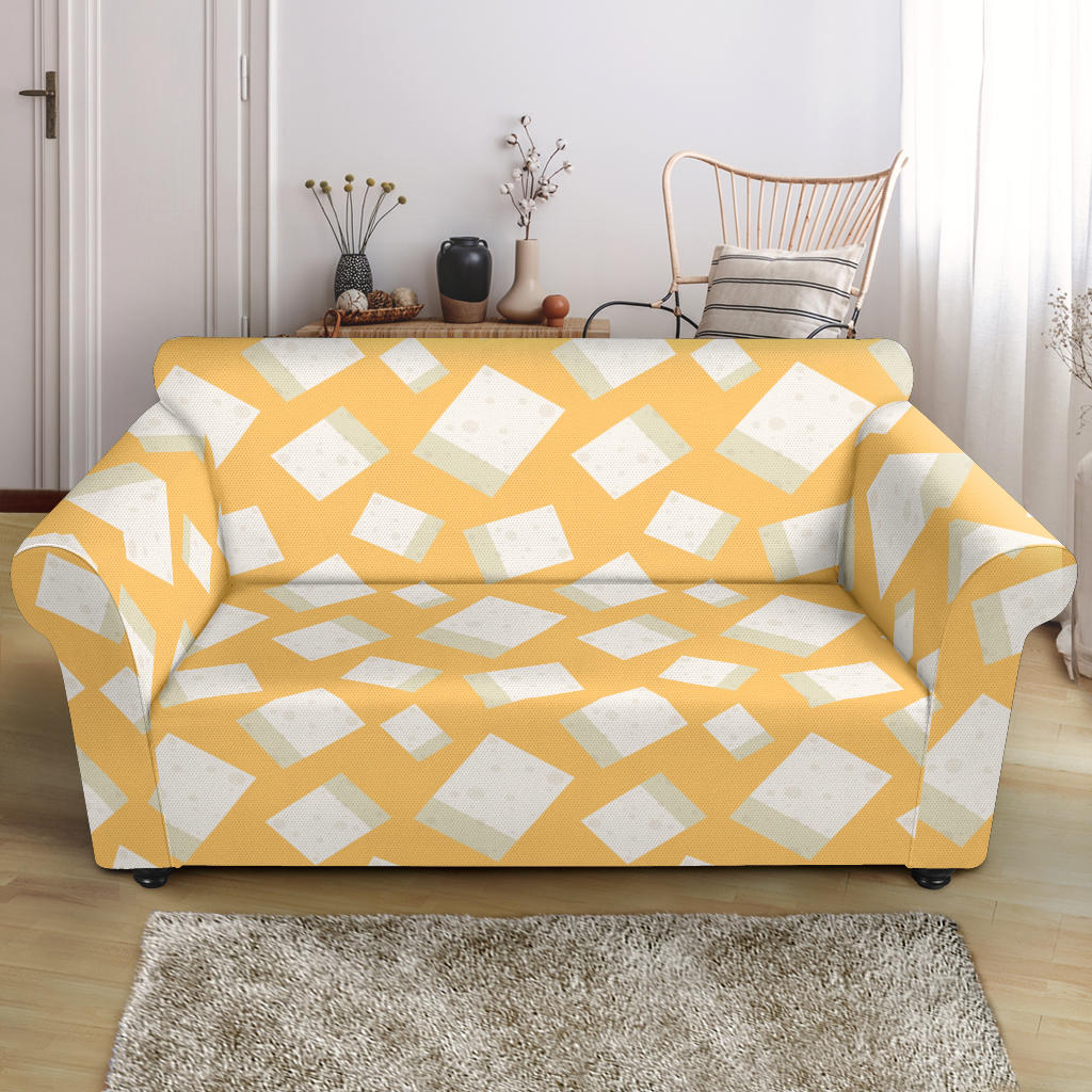 Tofu Print Design LKS302 Loveseat Couch Slipcover