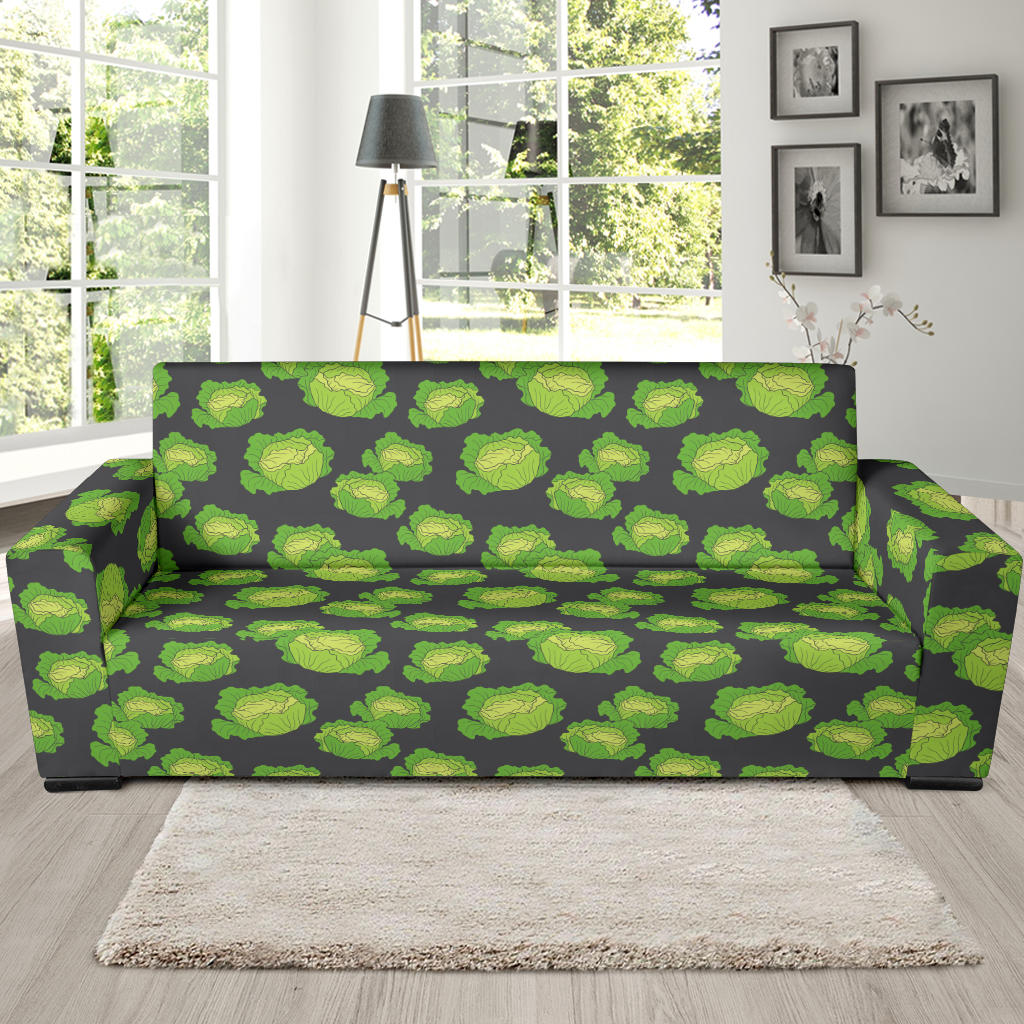 Cabbage Pattern Print Design 01 Sofa Slipcover