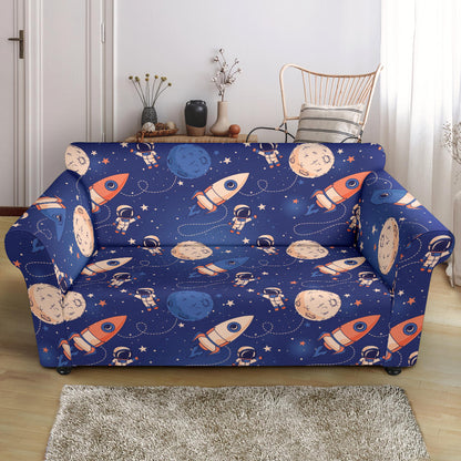 Space Astronaut Rocket Print Design LKS304 Loveseat Couch Slipcover