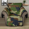 Army Camouflage Pattern Print Design 01 Recliner Cover Protector