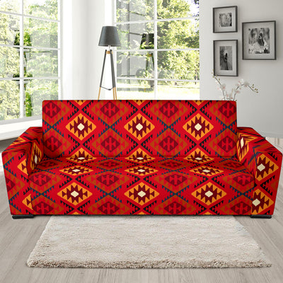 Aztec Pattern Print Design 06 Sofa Slipcover