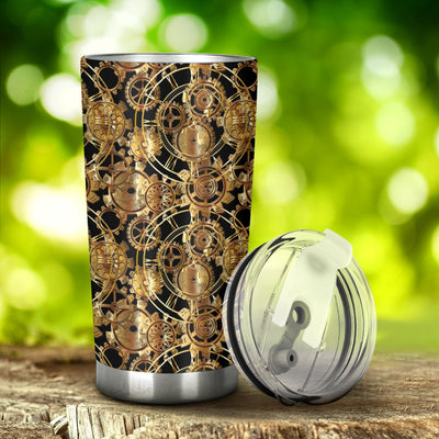 Steampunk Gear Design Themed Print Tumbler