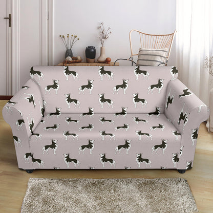 Siberian Huskies Print Design LKS301 Loveseat Couch Slipcover