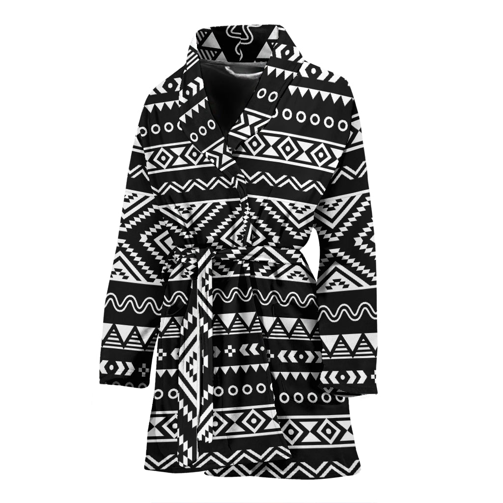 Tribal Pattern Print Design LKS301 Women Bathrobe