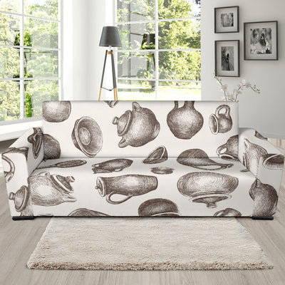 Pottery Pattern Print Design A01 Sofa Slipcover