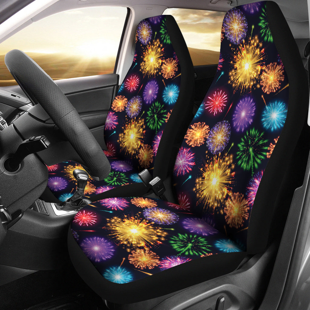 Firework Print Design LKS305 Car Seat Covers