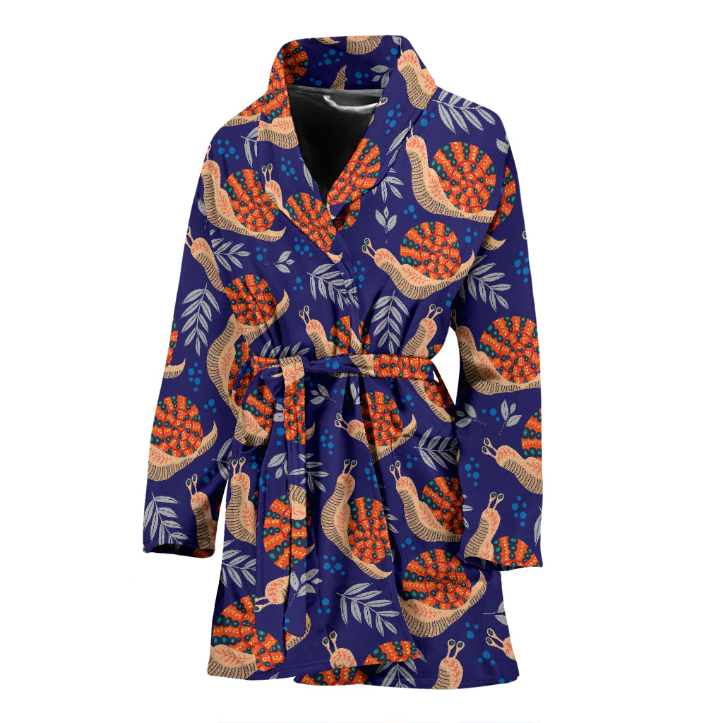 Snail Print Design LKS401 Women Bathrobe