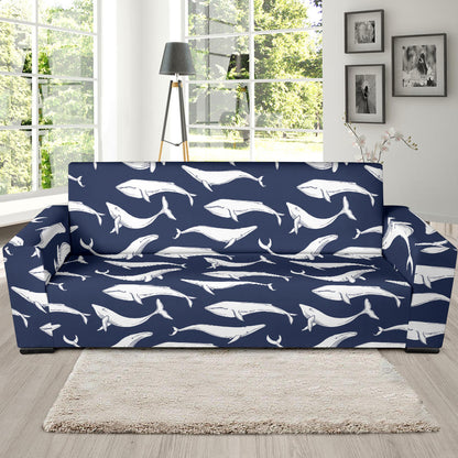 Whale Print Design LKS308 Sofa Slipcover