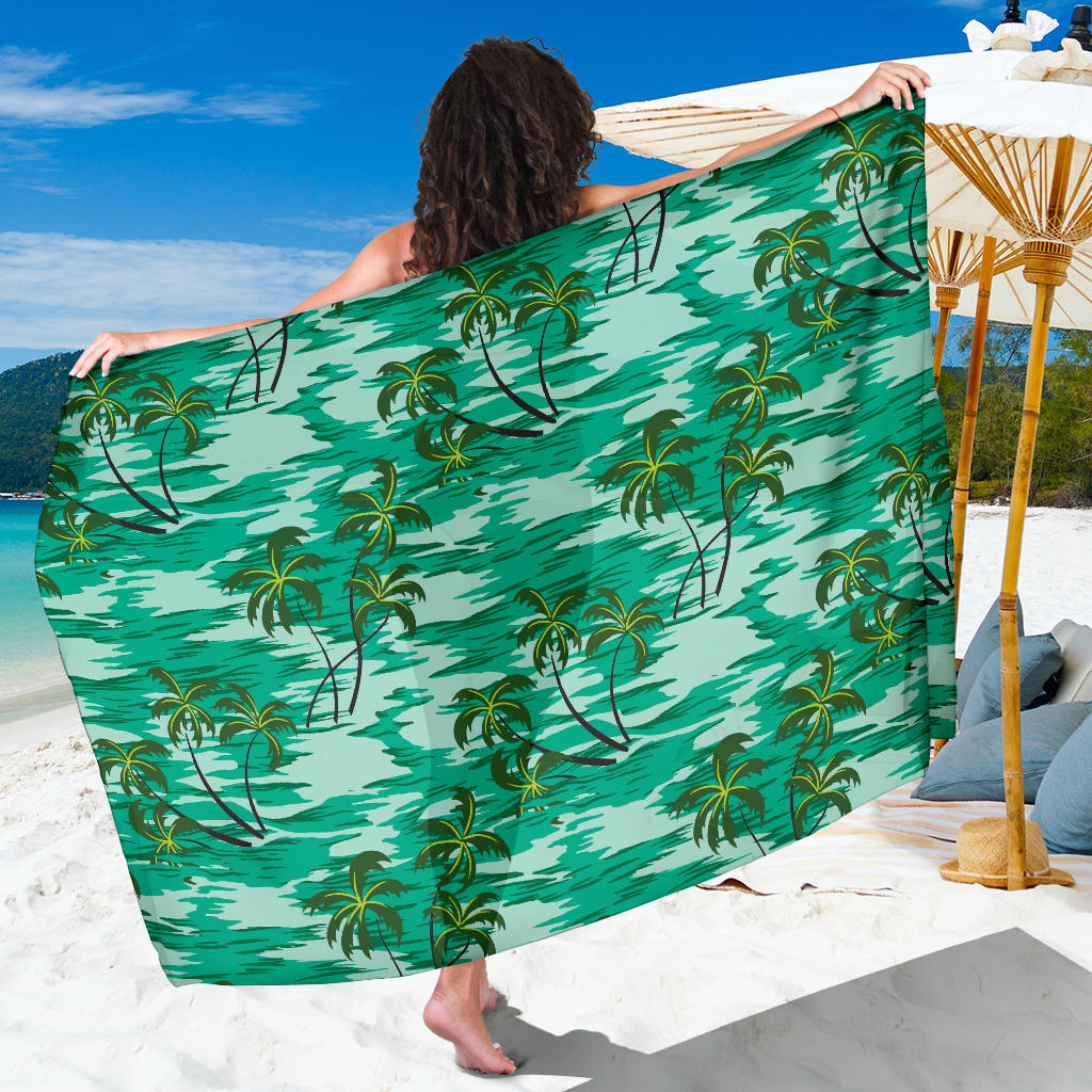 Palm Tree Pattern Print Design A01 Sarong Pareo Wrap