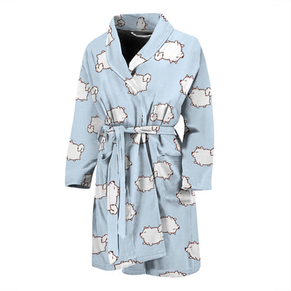 Samoyeds Print Design LKS301 Men Bathrobe