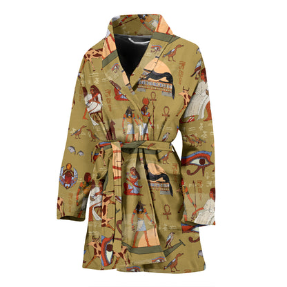 Ancient Greek Classic Pattern Design LKS305 Women Bathrobe
