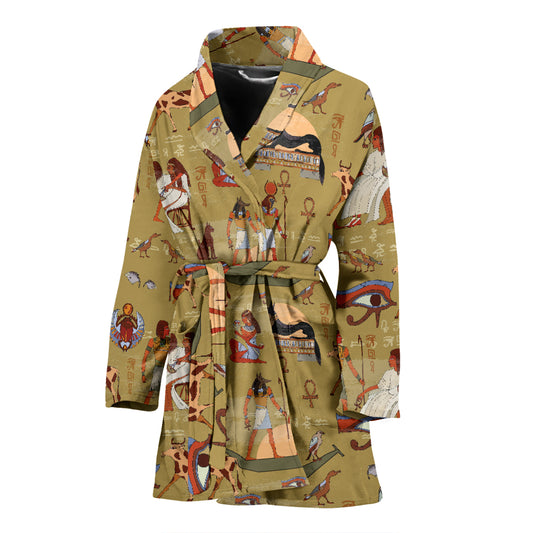 Ancient Greek Classic Pattern Design LKS305 Women Bathrobe