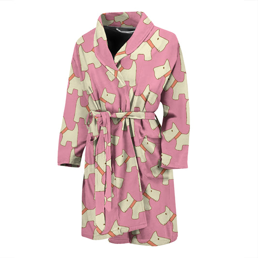 Scottish Terriers Print Design LKS306 Men Bathrobe