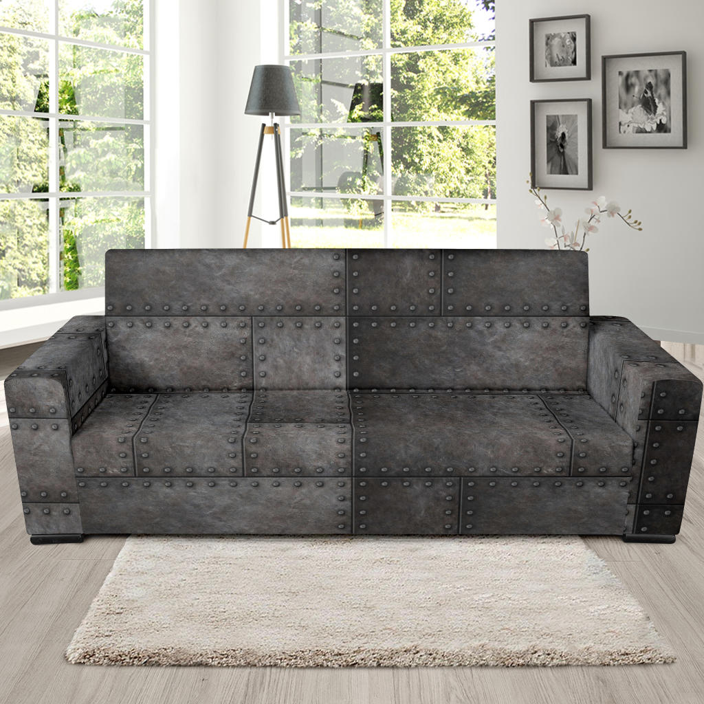 Armor Pattern Print Design 02 Sofa Slipcover