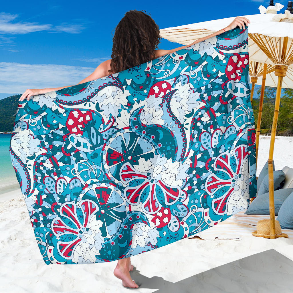 Funky Retro Pattern Print Design A05 Sarong Pareo Wrap