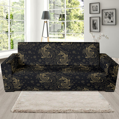 KOI Fish Pattern Print Design 02 Sofa Slipcover