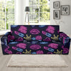 Lipstick Neon Pattern Print Design 02 Sofa Slipcover