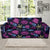 Lipstick Neon Pattern Print Design 02 Sofa Slipcover