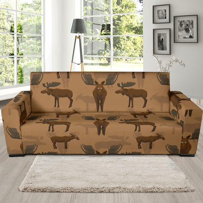 Moose Pattern Print Design 03 Sofa Slipcover