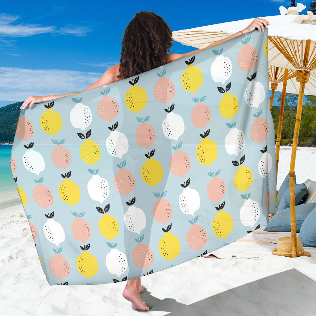 Citrus Pattern Print Design 03 Sarong Pareo Wrap
