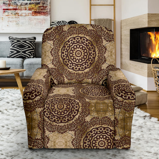 Ancient Greek Symbol Print Design LKS309 Recliner Slipcover with Pocket