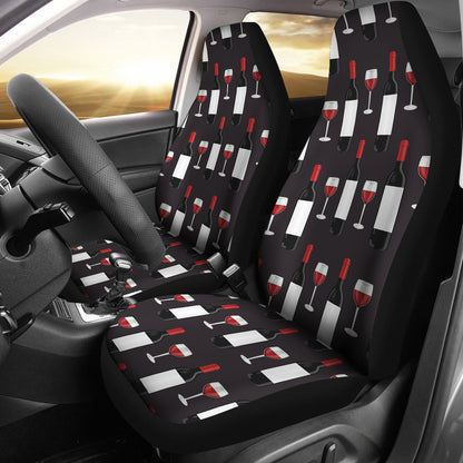 Wine Print Design LKS309 Car Seat Covers