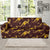 Kangaroos Aboriginal Pattern Print Design 08 Sofa Slipcover