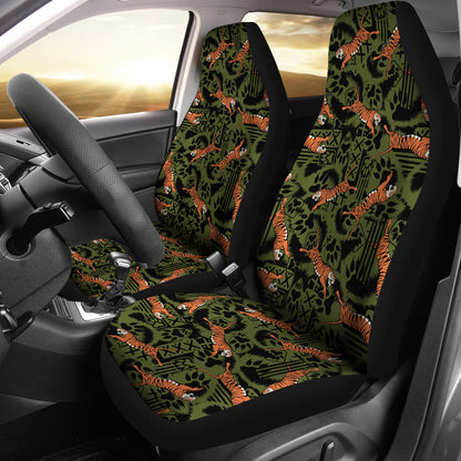 Tiger Pattern Print Design LKS303 Car Seat Covers