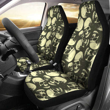 Skull Print Design LKS302 Car Seat Covers