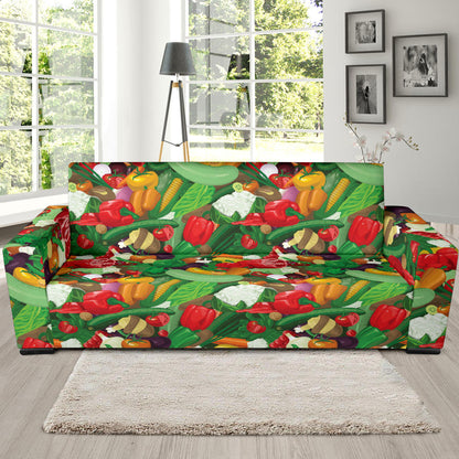 Salad Mix Vegetableprint Design LKS301 Sofa Slipcover
