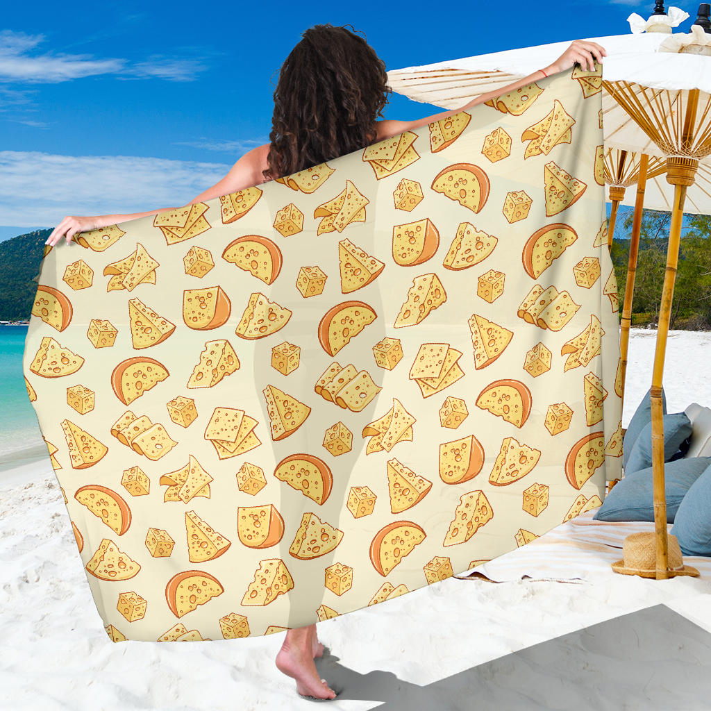 Cheese Pattern Print Design 01 Sarong Pareo Wrap