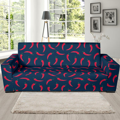 Chilli Pepper Pattern Print Design 03 Sofa Slipcover