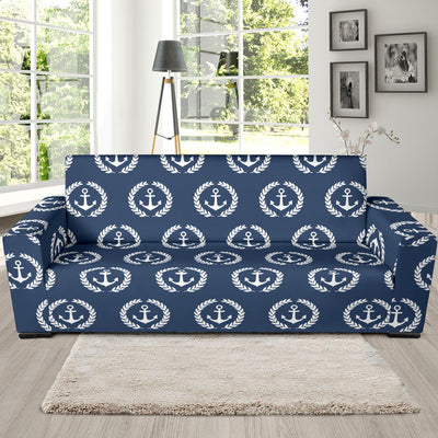 Anchor Pattern Print Design 04 Sofa Slipcover