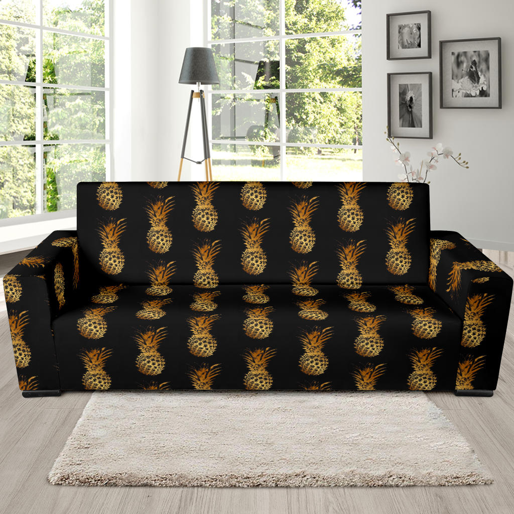 Pineapple Pattern Print Design A02 Sofa Slipcover