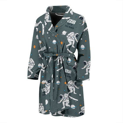 Skateboard Print Design LKS306 Men Bathrobe