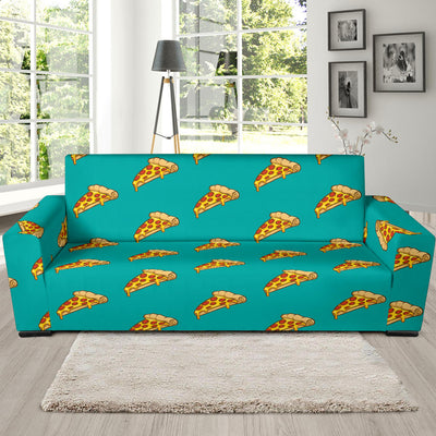 Pizza Pattern Print Design A03 Sofa Slipcover