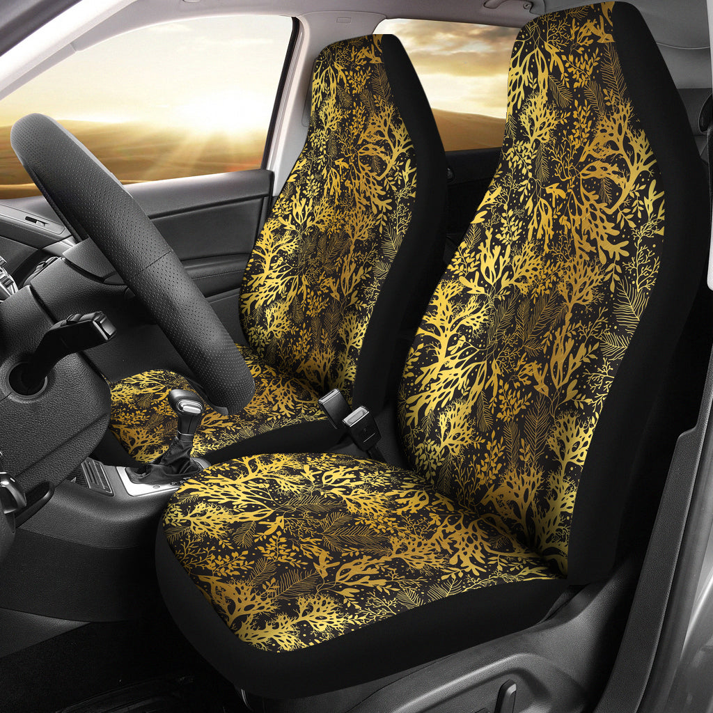 Seaweed Print Design LKS303 Car Seat Covers