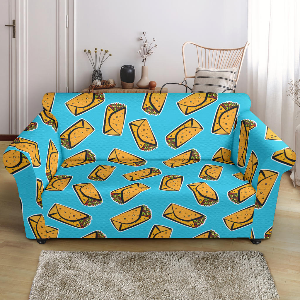 Burrito Print Design LKS301 Loveseat Couch Slipcover