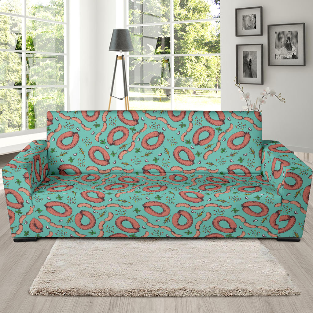 Sausage Print Design LKS303 Sofa Slipcover