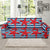 Starfish Red Pattern Print Design 02 Sofa Slipcover