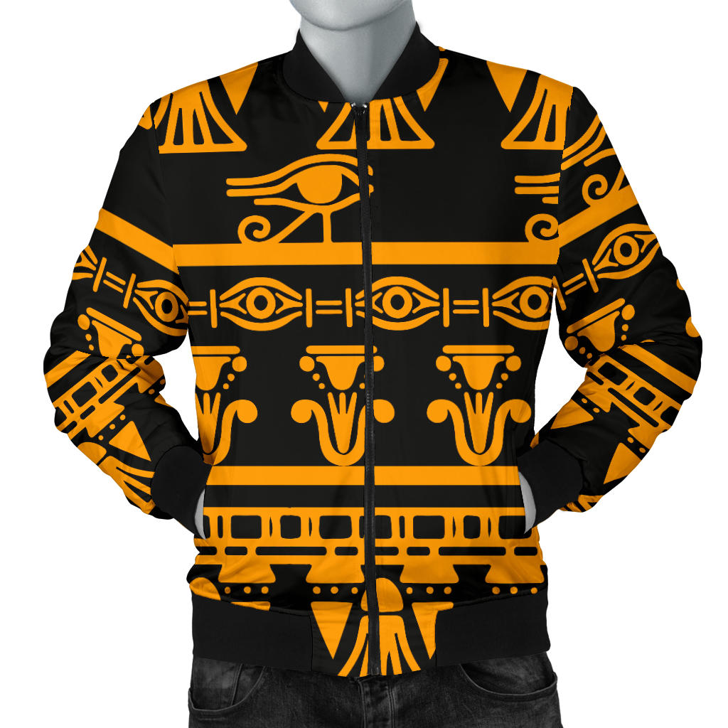 Eye of Horus Tribal Egypt Pattern Men Bomber Jacket