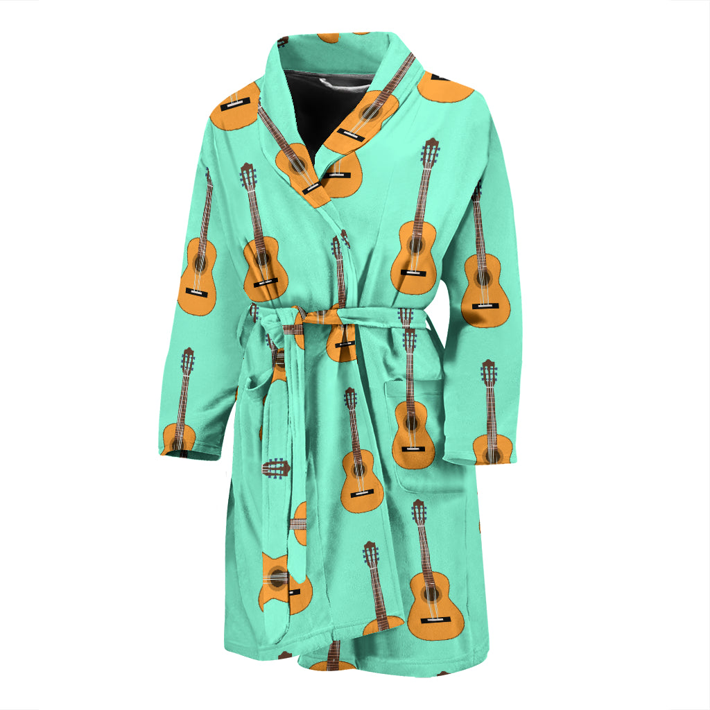 Acoustic Guitar Print Design LKS403 Men Bathrobe