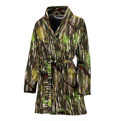 Camouflage Realtree Pattern Print Design 02 Women Bathrobe